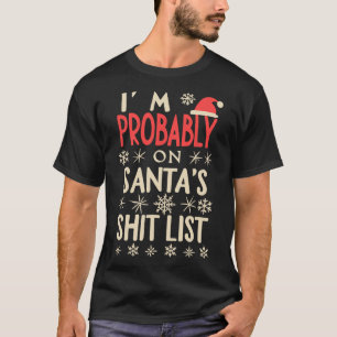 Fun Vintage Weihnachten bin ich wahrscheinlich auf T-Shirt
