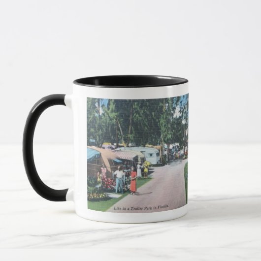 Fun Vintager Florida Trailer Park Tasse (Links)