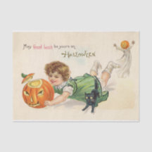 Fun Vintager Jack O' Lantern Halloween Viel Glück