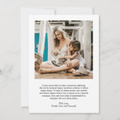 Fun Vintager Schriftart Foto Moderne Weihnachten (Rückseite)