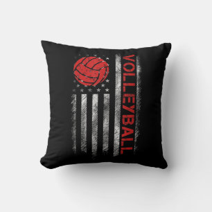 Fun Volleyball Design für Männer Frauen USA Patrio Kissen