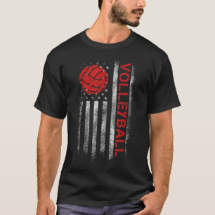 Fun Volleyball Design für Männer Frauen USA Patrio T-Shirt