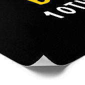 Fun Volleyball Kids Birthday Poster (Ecke)