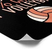 Fun Volleyball Weekend Prognose Volleyball Boho Fl Poster (Ecke)