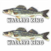 Fun Walleye King Aufkleber (Vorderseite)