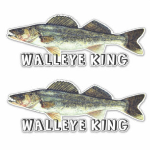 Fun Walleye King Aufkleber