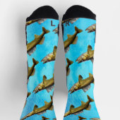 Fun Walleye Pike Fisch und Blue Water Socken (Oben)