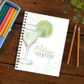Fun Wasserfarbe Einfache Cocktails Limon Margarita Notizblock