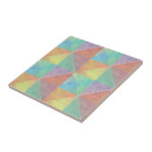 Fun Wasserfarbe geometrische Kunstdreiecke Fliese (Seite)