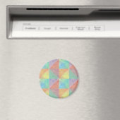 Fun Wasserfarbe geometrische Kunstdreiecke Magnet (In Situ (Geschirrspüler))