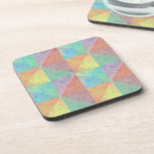 Fun Wasserfarbe geometrische Kunstdreiecke Untersetzer (Linke Seite)