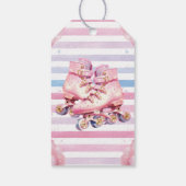 Fun Wasserfarbe Roller Blade Geburtstag Geschenkanhänger (Rückseite)