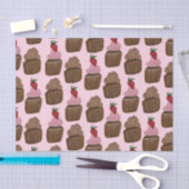 Fun Wasserfarbe Schokolade Cupcakes Geschenk Seidenpapier (Handwerk)