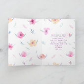 Fun Watercolor Blume Herzlichen Glückwunsch Valent Karte (Innenseite)