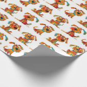 Fun Watercolor Hunde Geschenkpapier (Ecke)