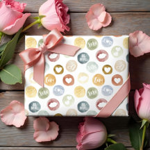 Fun Watercolor Polka Dot Valentine's Day Muster