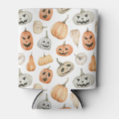 Fun Watercolor Pumpkin Pattern Dosenkühler (Vorderseite)