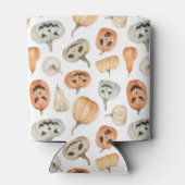 Fun Watercolor Pumpkin Pattern Dosenkühler (Rückseite)