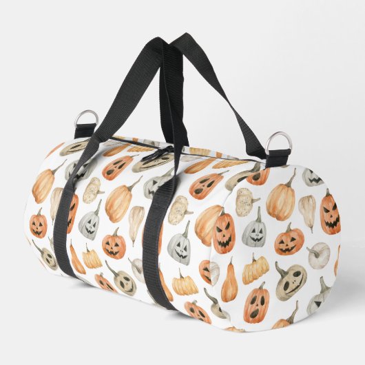 Fun Watercolor Pumpkin Pattern Duffle Bag (Linke Seite)