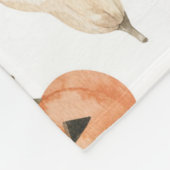 Fun Watercolor Pumpkin Pattern Fleecedecke (Ecke)