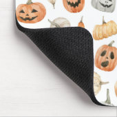 Fun Watercolor Pumpkin Pattern Mousepad (Ecke)
