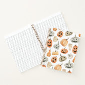 Fun Watercolor Pumpkin Pattern Notizblock (Innenseite)