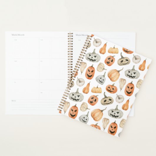 Fun Watercolor Pumpkin Pattern Planer (Anzeige)