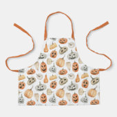 Fun Watercolor Pumpkin Pattern Schürze (Vorderseite)