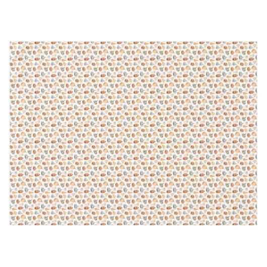 Fun Watercolor Pumpkin Pattern Tischdecke (Vorderseite (Horizontal))