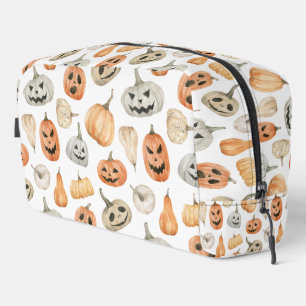 Fun Watercolor Pumpkin Pattern Waschbeutel