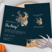 Fun Watercolor Witz Funny Halloween Party Einladung