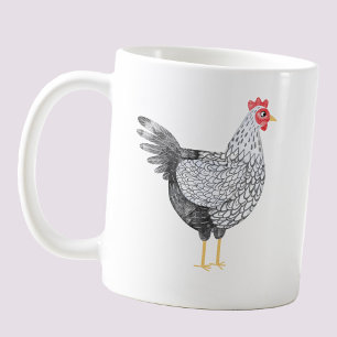 Fun Watercolor Wyandotte Chicken Kaffeetasse