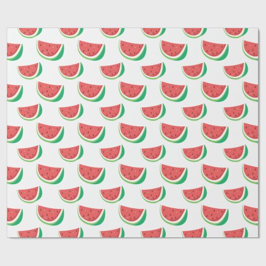 Fun Watermelon Pattern Geschenkpapier (Flach)