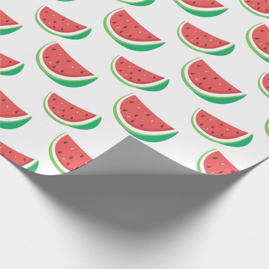 Fun Watermelon Pattern Geschenkpapier (Ecke)