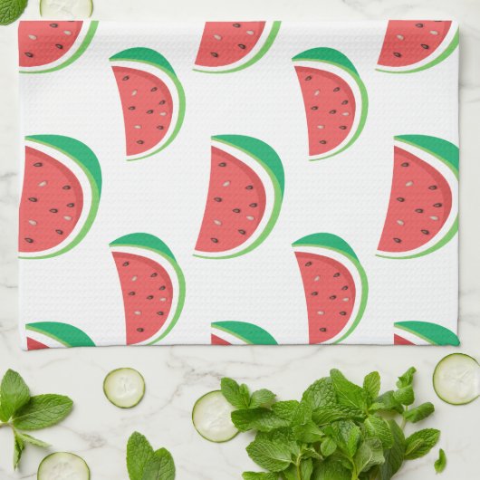 Fun Watermelon Pattern Küchentuch (Gefaltet)