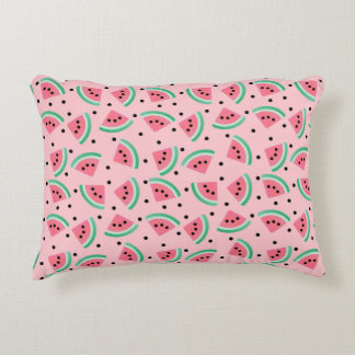 Fun Watermelon Slice Pattern Summer Vibes Dekokissen