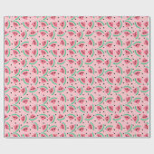 Fun Watermelon Slice Pattern Summer Vibes Geschenkpapier (Flach)