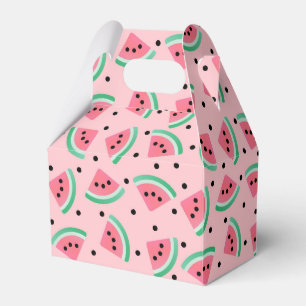 Fun Watermelon Slice Pattern Summer Vibes Geschenkschachtel