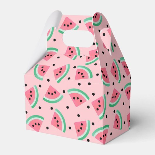 Fun Watermelon Slice Pattern Summer Vibes Geschenkschachtel (Vorderseite)