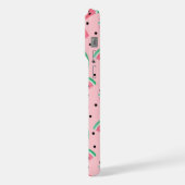 Fun Watermelon Slice Pattern Summer Vibes iPhone Hülle (Linke Seite)