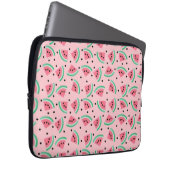 Fun Watermelon Slice Pattern Summer Vibes Laptopschutzhülle (Vorne Rechts)