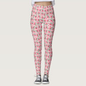 Fun Watermelon Slice Pattern Summer Vibes Leggings (Vorderseite)