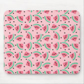 Fun Watermelon Slice Pattern Summer Vibes Mousepad (Vorne)
