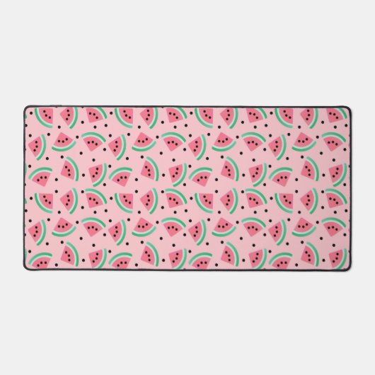 Fun Watermelon Slice Pattern Summer Vibes Schreibtischunterlage (Vorderseite)