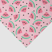 Fun Watermelon Slice Pattern Summer Vibes Seidenpapier (Detail)