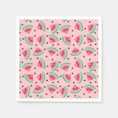 Fun Watermelon Slice Pattern Summer Vibes Serviette (Vorderseite)