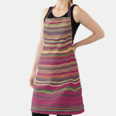 Fun Wavy mehrfarbige All-over-Print-Schürze Schürze (InSitu)