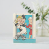 Fun Wedding Card Postkarte (Stehend Vorderseite)