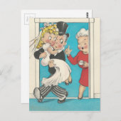 Fun Wedding Card Postkarte (Vorne/Hinten)