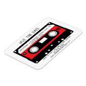 Fun Wedding Dance Mix Tape Save the Date Verlobt Magnet (Linke Seite)